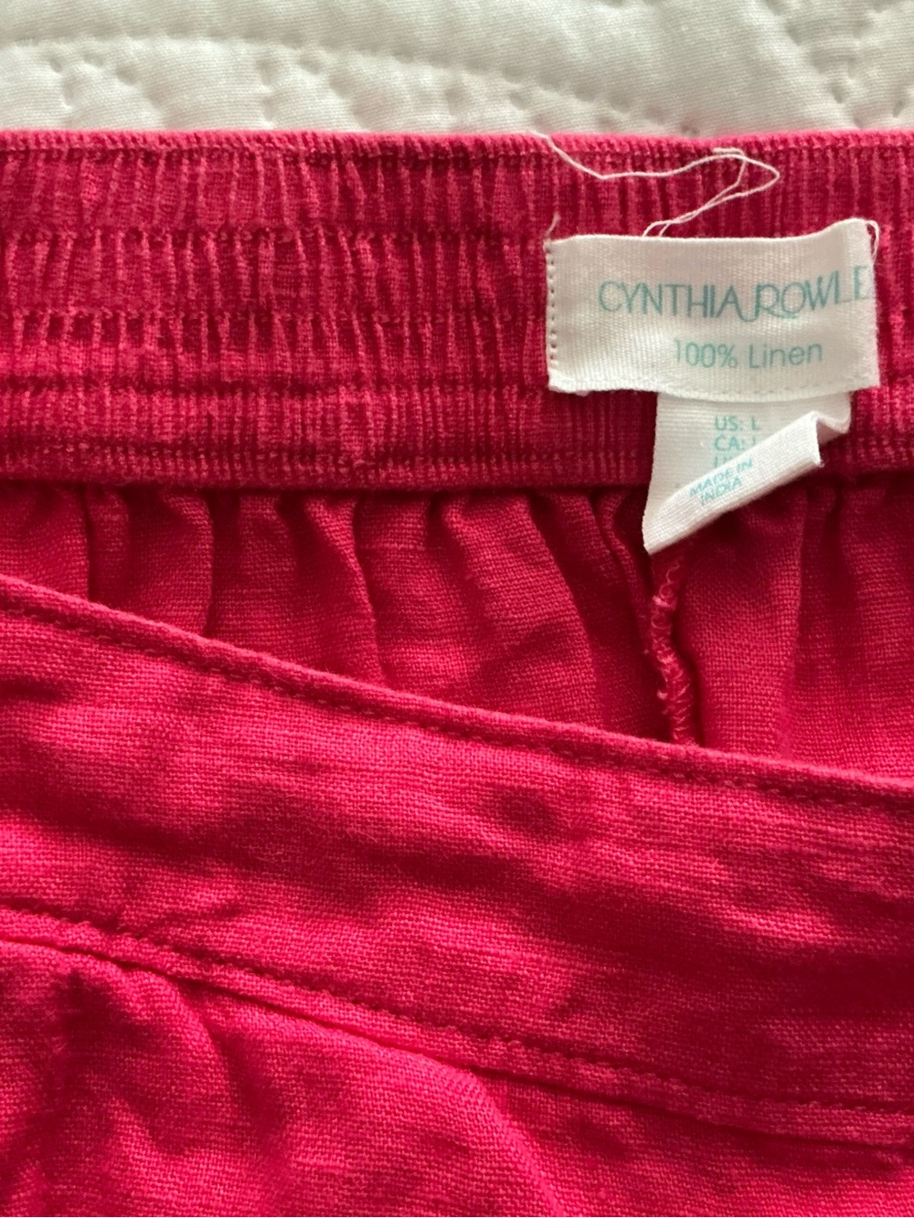 Cynthia Rowley Kids Hot Pink Linen Skort